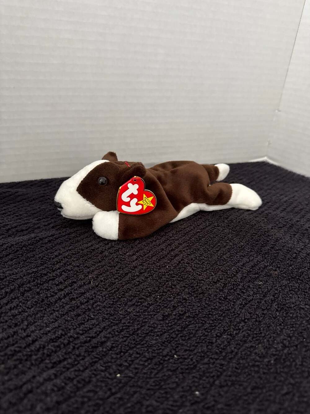 Ty Beanie Baby Bruno the Bull Terrier Dog 1997 With Tags